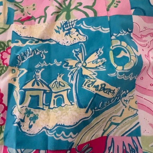 Lilly Pulitzer full length Halter hostess gown dress millennium patchwork RARE - Picture 14 of 14